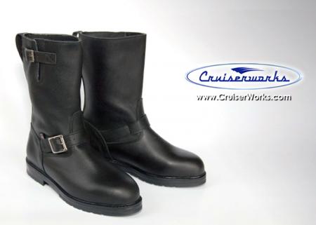 low black heeled boots