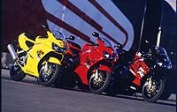 Of the three available colors for '98, we found the all-yellow CBR particularly sexy.