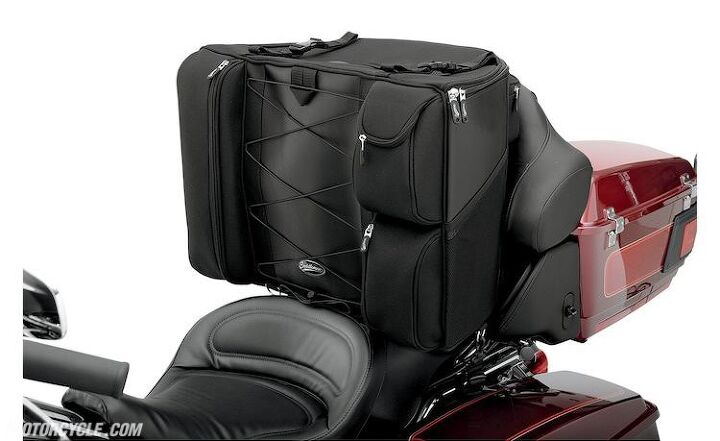 motorcycle passenger seat bag