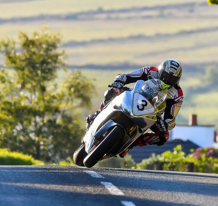 John McGuinness on the Norton in Qualifying. Photo by: Gavin Langford