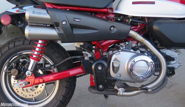 Mo Tested Akrapovic Exhausts For Honda Monkey Motorcycle Com