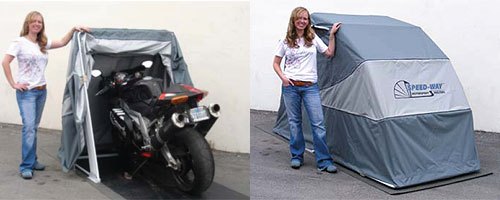 motorcycle shelter with floor